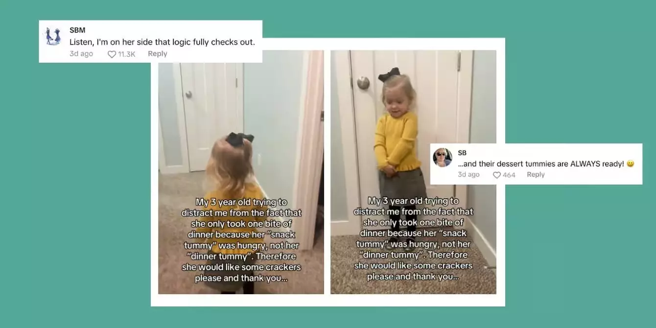 Snack Tummies: The Hilarious Reality of Toddler Mealtime Mayhem